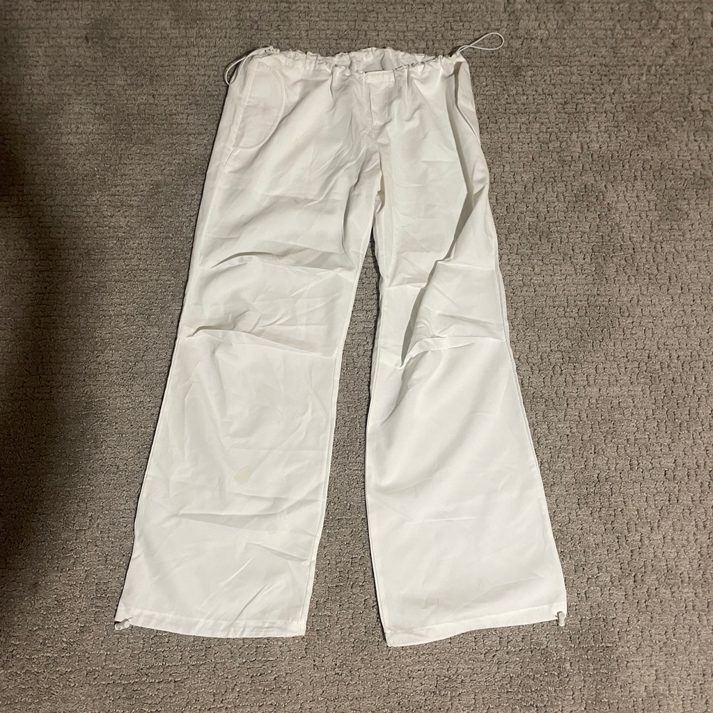 White Drawstring Pants
